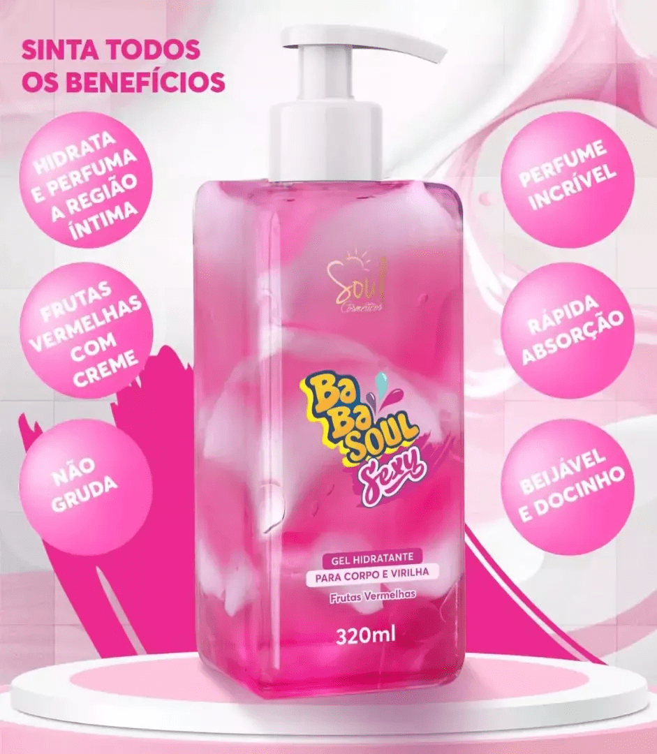 Hidratante Babasoul Frutas Vermelhas Soul Cosméticos - Imagem 2