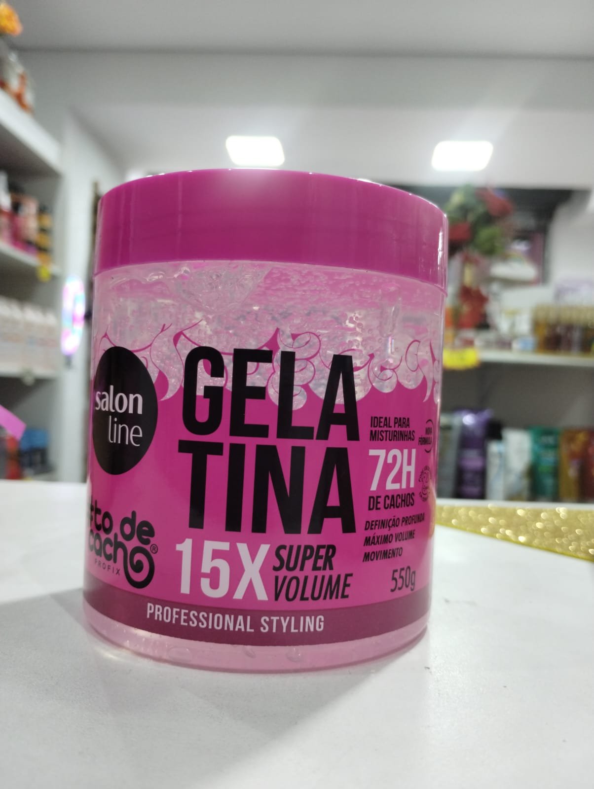 Salon line Gelatina 15x super volume 550g - Imagem 2