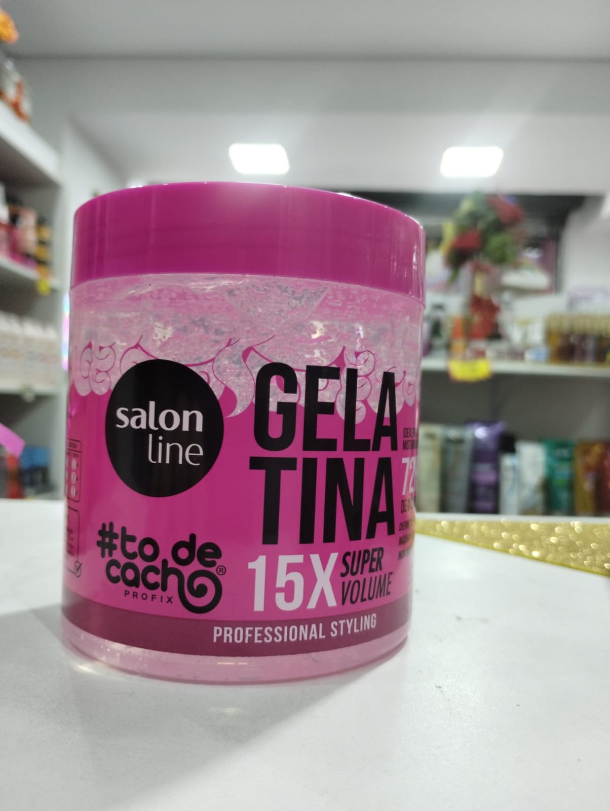 Salon line Gelatina 15x super volume 550g - Imagem 3