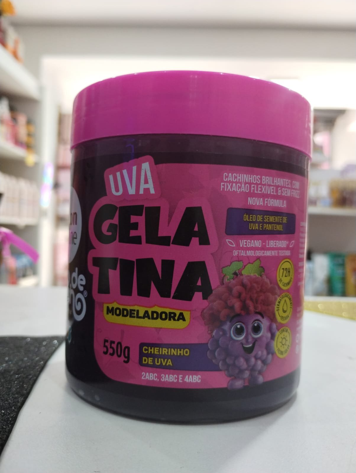Salon line Gelatina Ativadora Uva 550g - Imagem 2