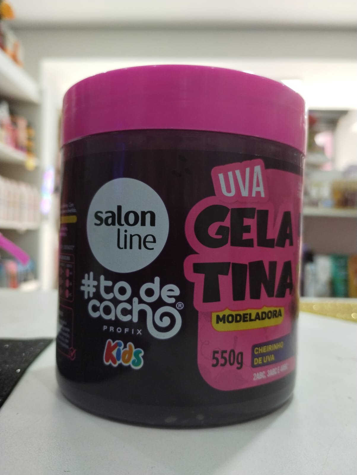 Salon line Gelatina Ativadora Uva 550g - Imagem 4