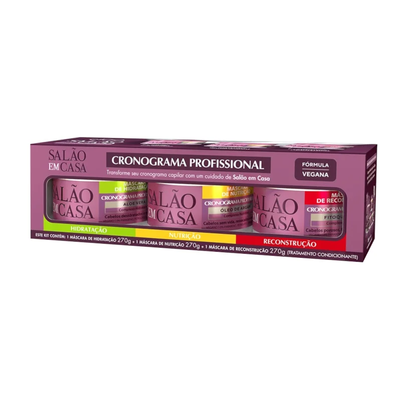 Kit Eico Salão em Casa Cronograma Profissional