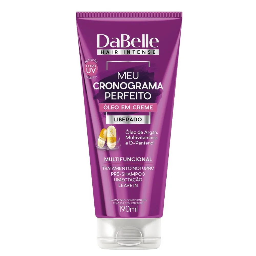 DaBelle Hair Intense Meu Cronograma Perfeito Oleo em Creme 190ml.