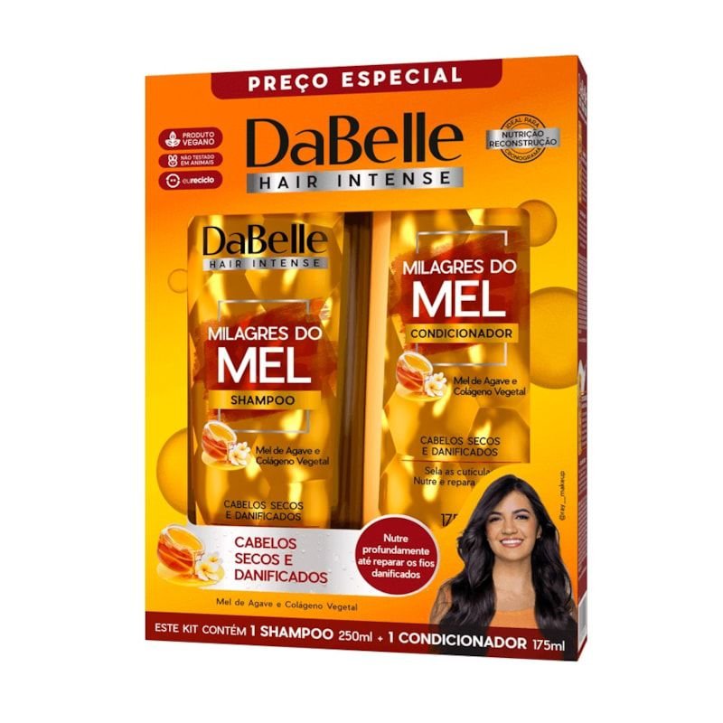 Kit Dabelle Shampoo +Cond Milagres do Mel