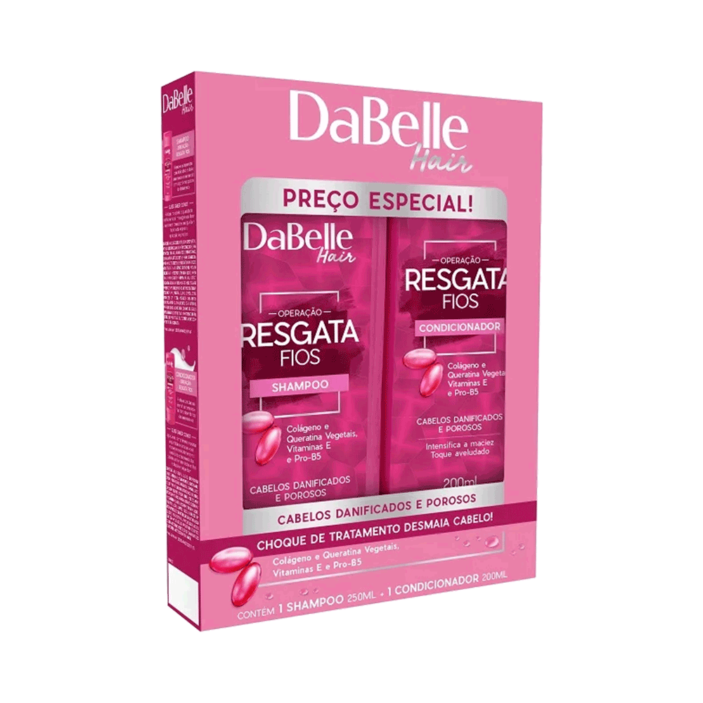 Kit Dabelle Shampoo +Cond Resgata Fios