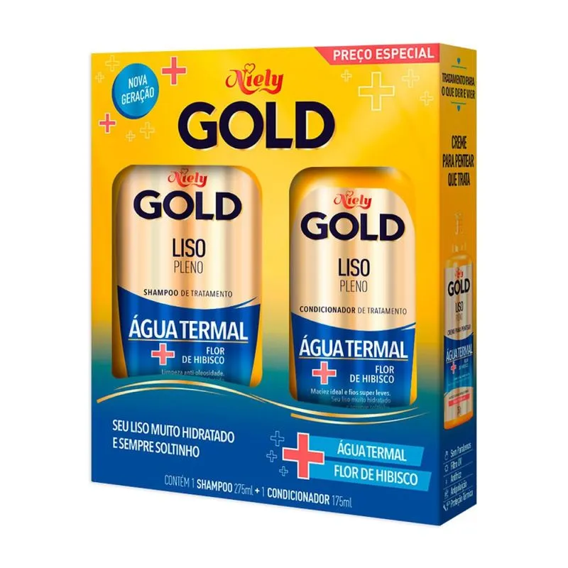 Kit Sha 275ml + Cond 175ml Gold Agua Termal