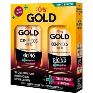 Kit Sham 275ml + Cond 175ml Gold Oleo de Ricino