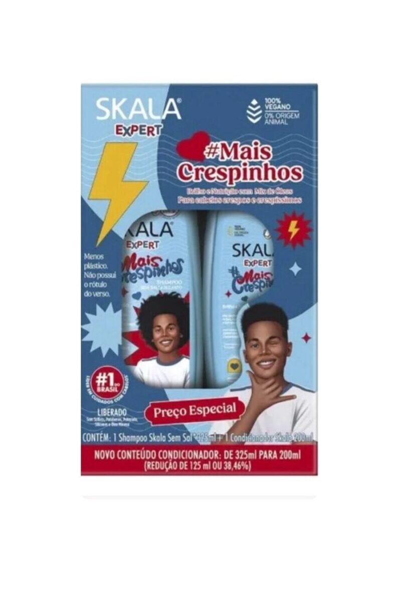Kit Sham 325ml + Cond 200ml Skala Mais Crespinhos