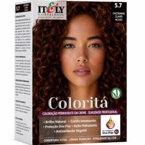 Itely Hair Fashion Coloraçao Profissional Castanho Claro Marrom 5.7