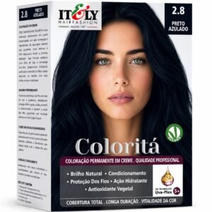 Itely Hair Fashion Coloraçao Profissional Preto Azulado 2.8