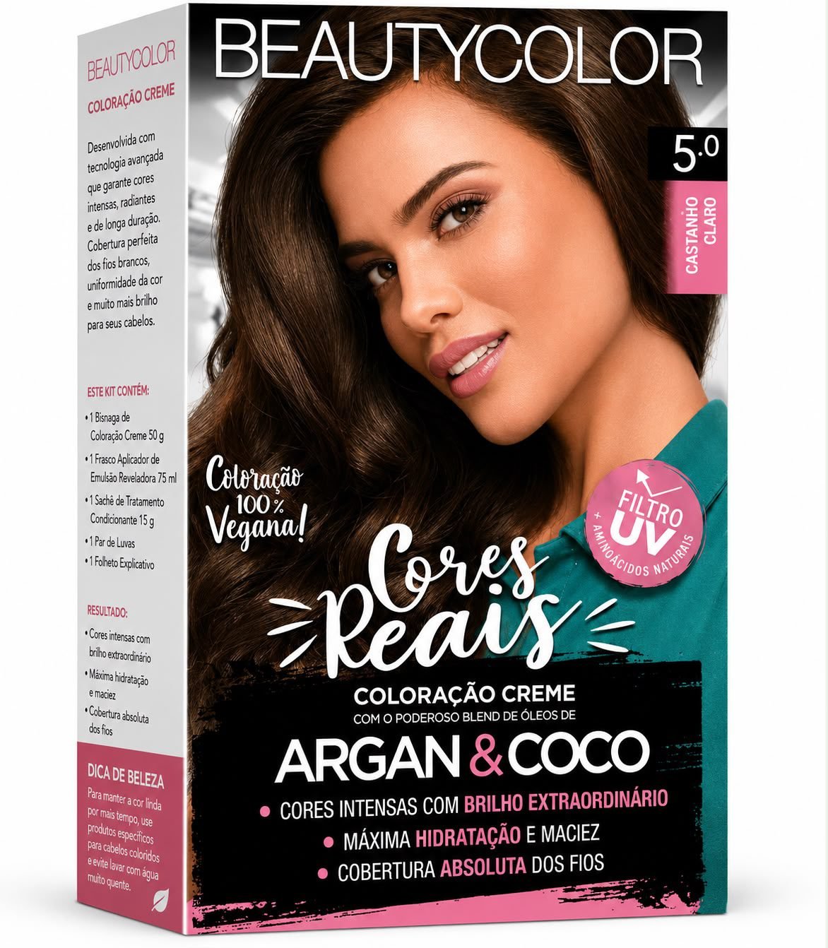 BeautyColor Coloração Creme Castanho Claro 5.0