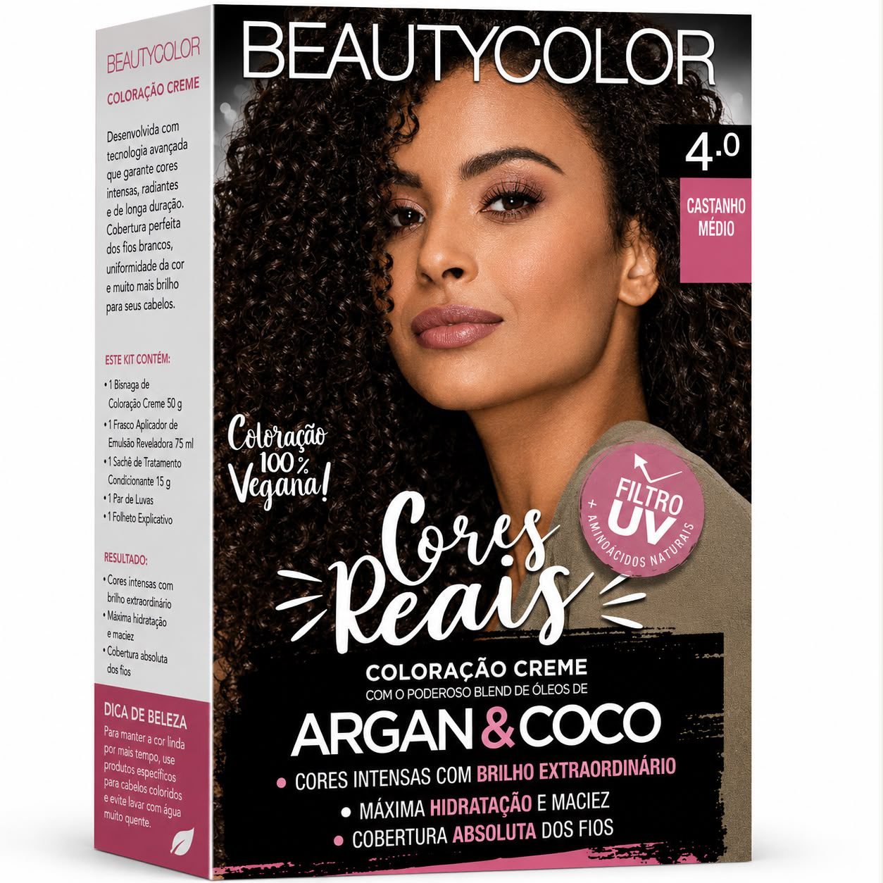 BeautyColor Coloração Creme Castanho Natural 4.0