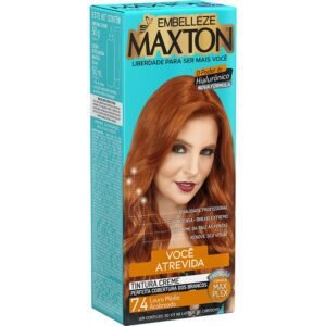 Tintura Maxton Louro Medio Acobreado 7.4