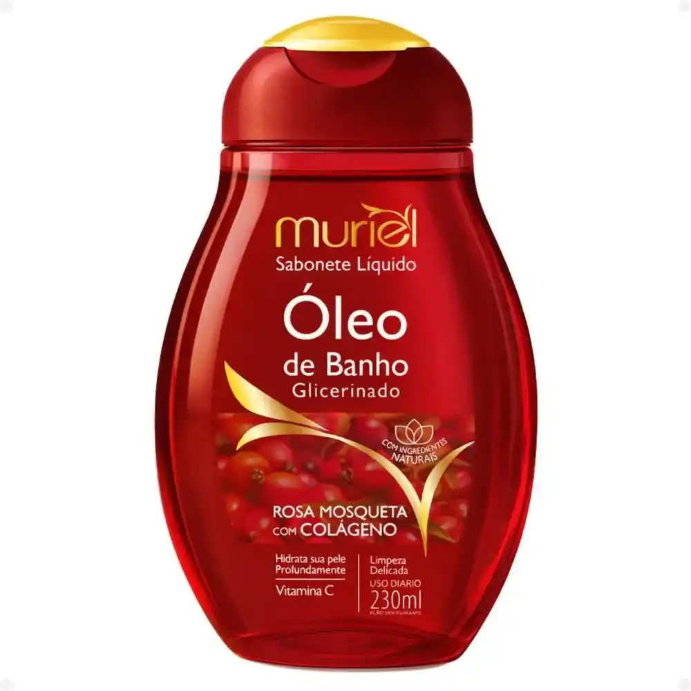 Sab Liquido Oleo de Banho Muriel Rosa Mosqueta com Colageno
