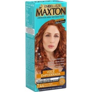 Tintura Maxton Louro Medio Acobreado Intenso 7.44