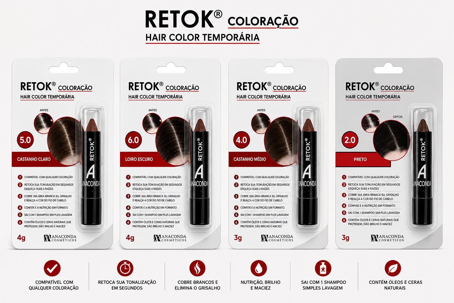 Retok Coloraçao Hair Color