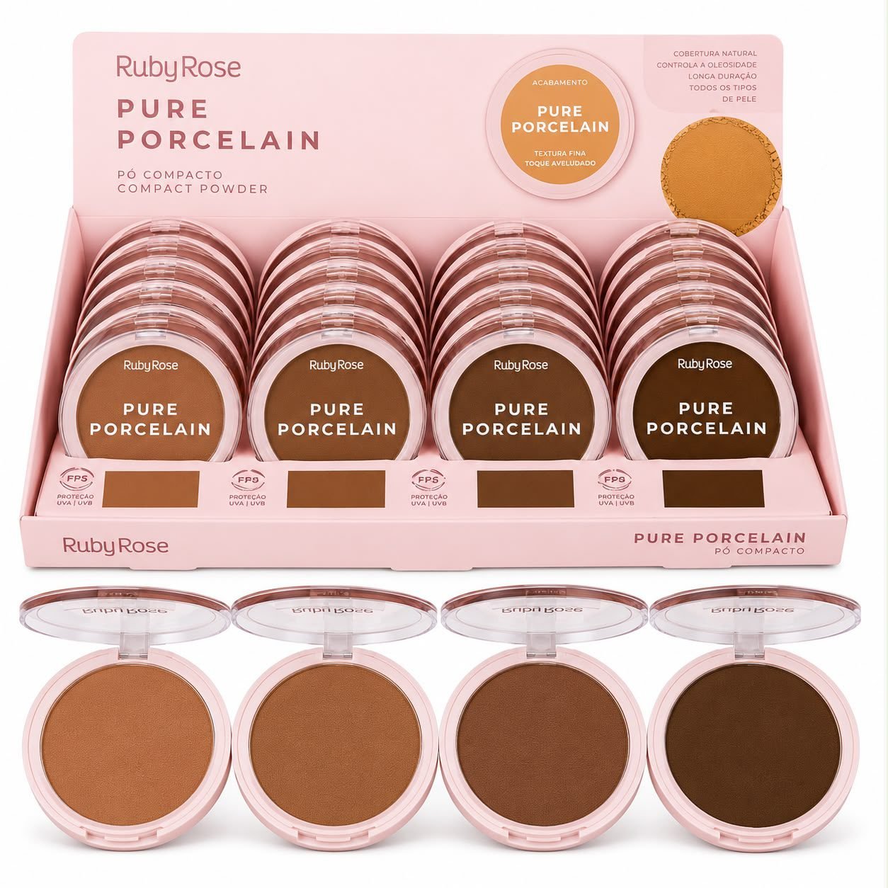 Ruby Rose Pure Porcelan Po Compacto P50 P60 P70 P80