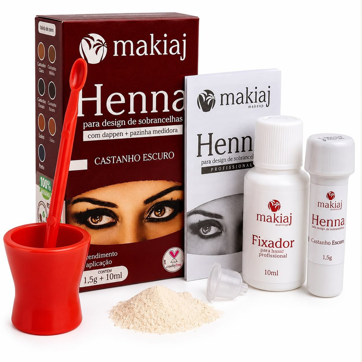 Henna Makiaj Castanho Escuro