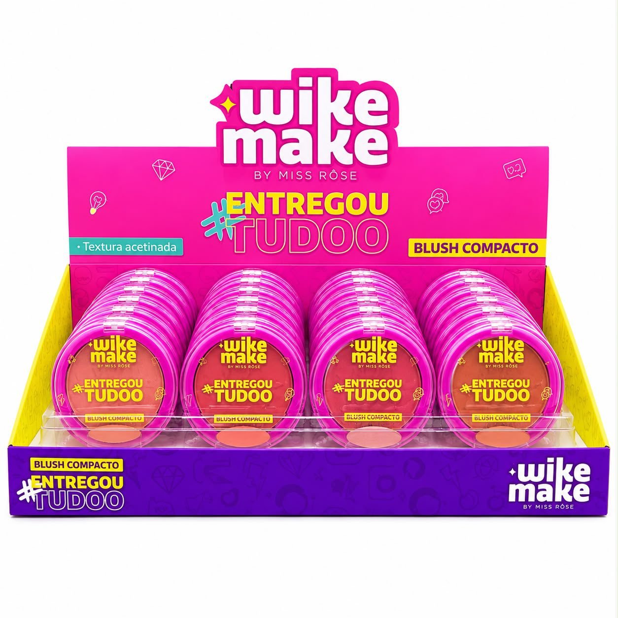 Wike Make By Miss Rose Blush Compacto