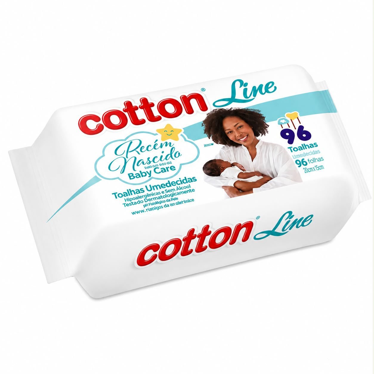 Cotton Line Recém Nascido Baby Care Toalhas Umedecidas 96 Toalhas